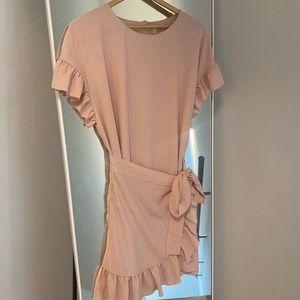 Wilfred ruffled mini-dress